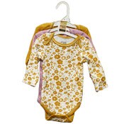 Wholesale - 3pk FLORAL BODYSUITS - THERMAL C/P 48, UPC: 191655337815